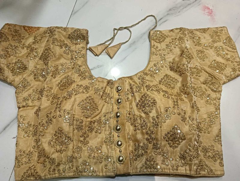 Golden Embellished Blouse