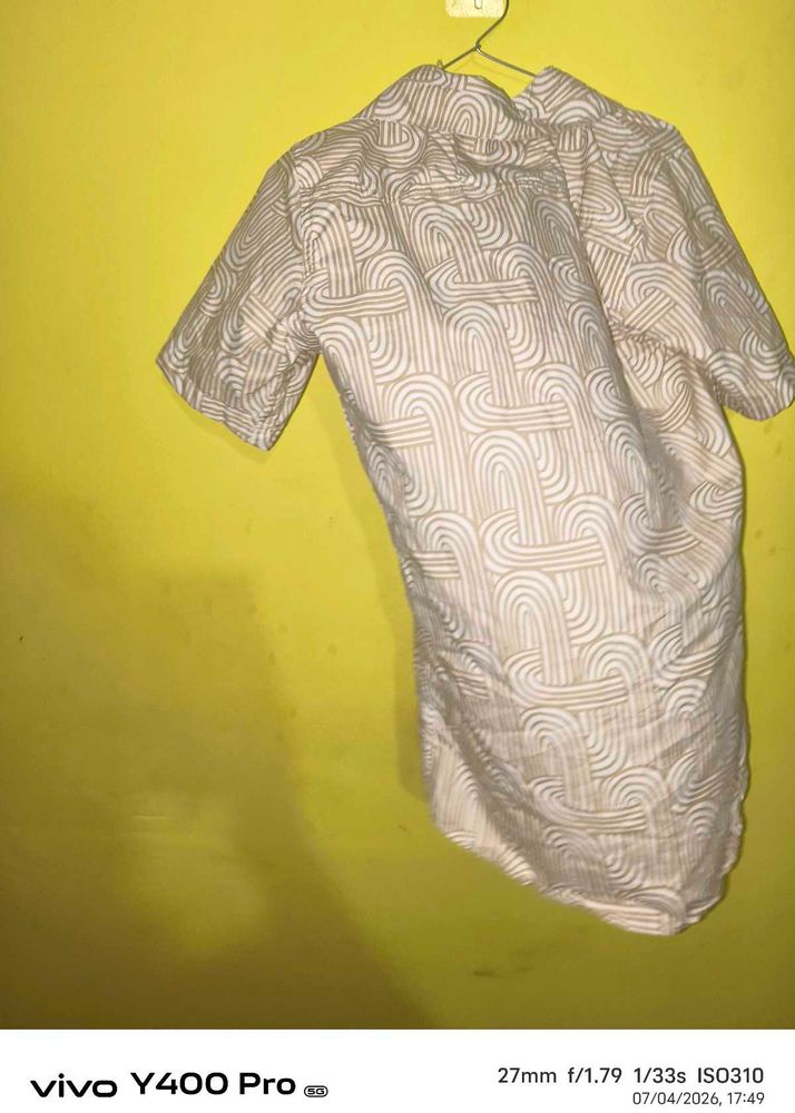 Men's Short Sleeve Patterned Shirt