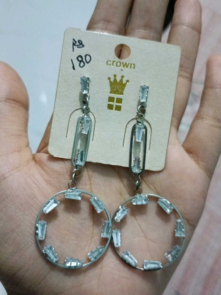 Elegant Silver Drop Earrings