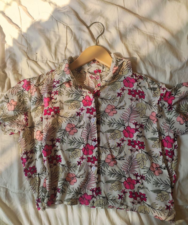 Shirt Crop Top