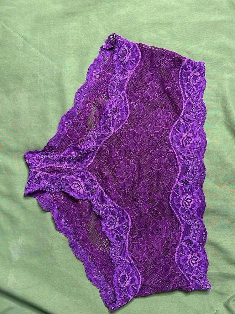 USED and Customiseable lace purple panty