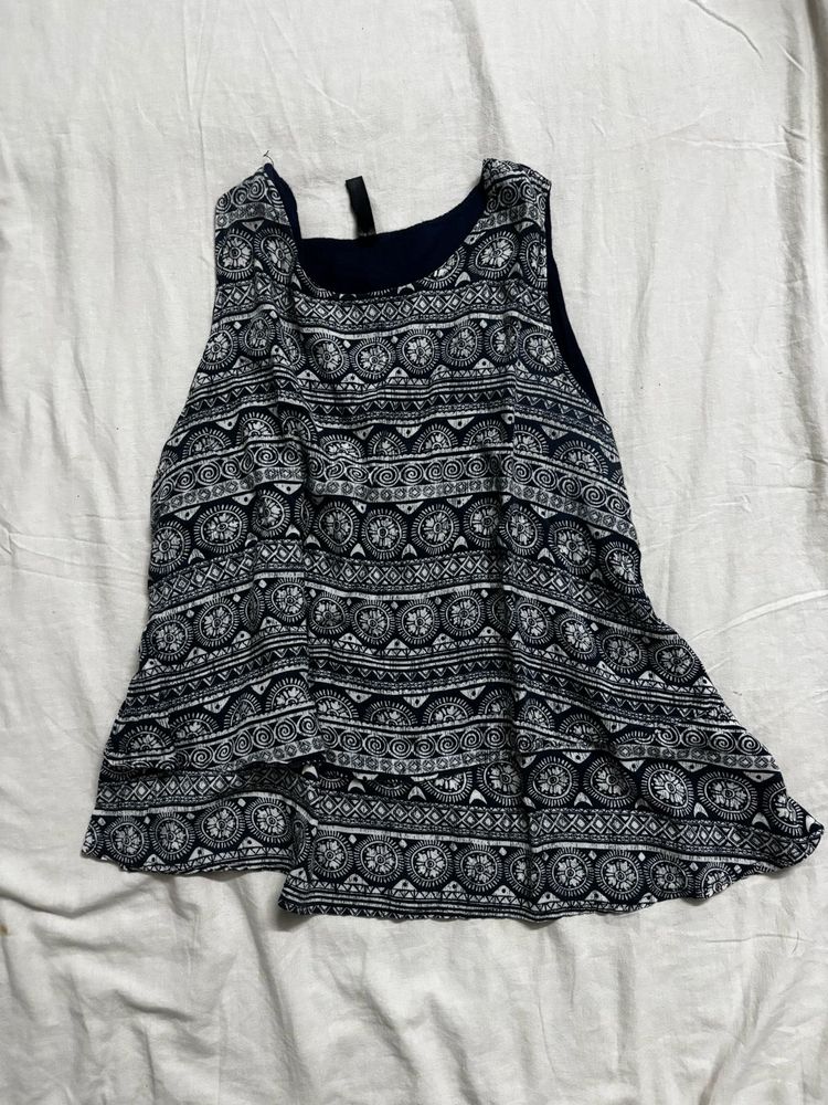 Boho Print Sleeveless Tank Top