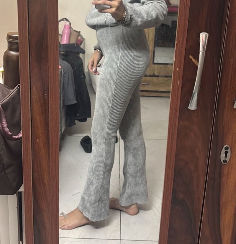 Corduroy Flared grey Pants