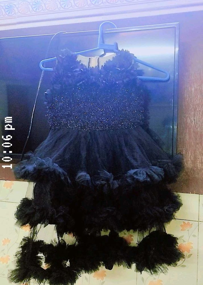 Elegant Black Dress for Girls