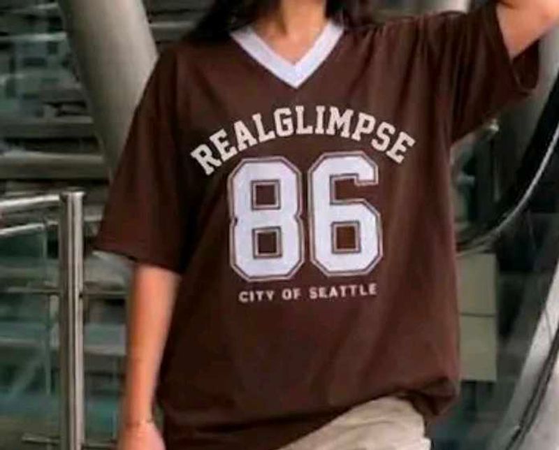Brown "86 City of Seattle" Graphic Tee