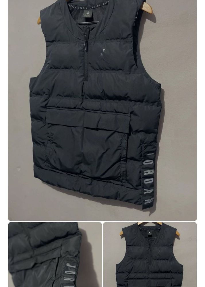 Jordan Puffer Vest &amp; blue rl shirt
