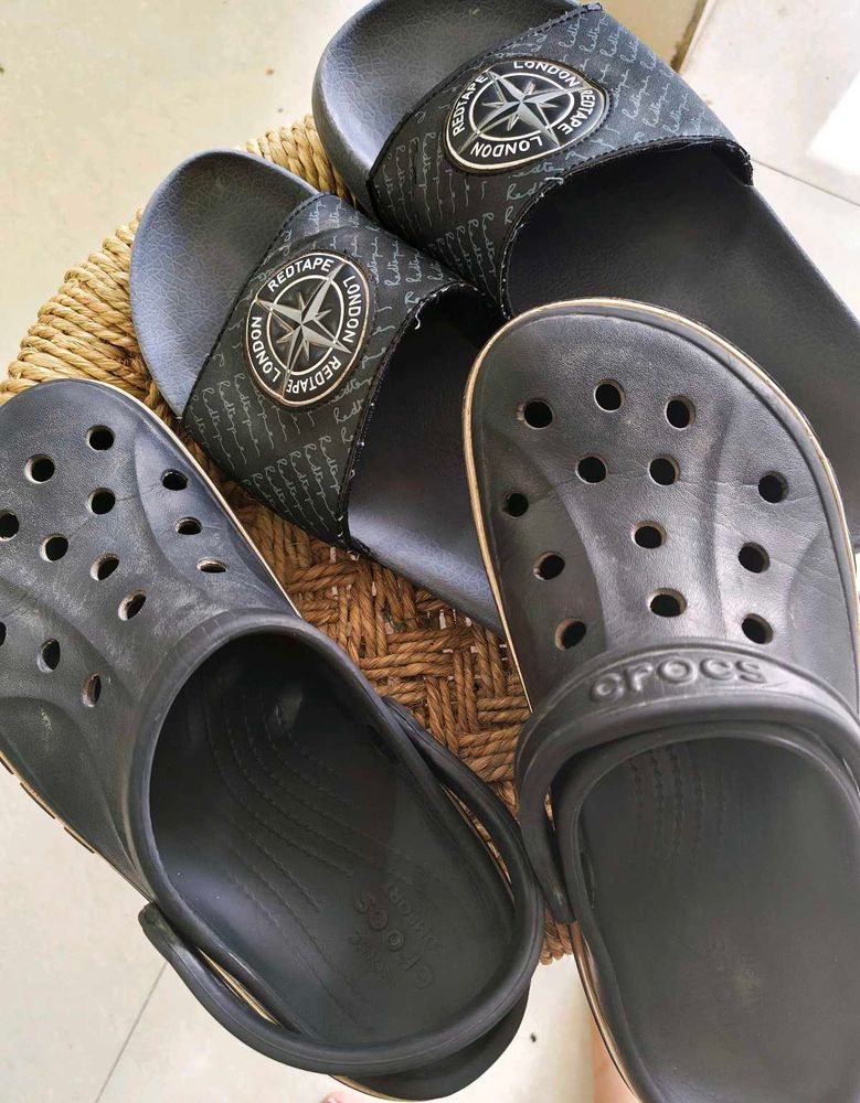 Men's Black Sandals &amp; Flip-Flops