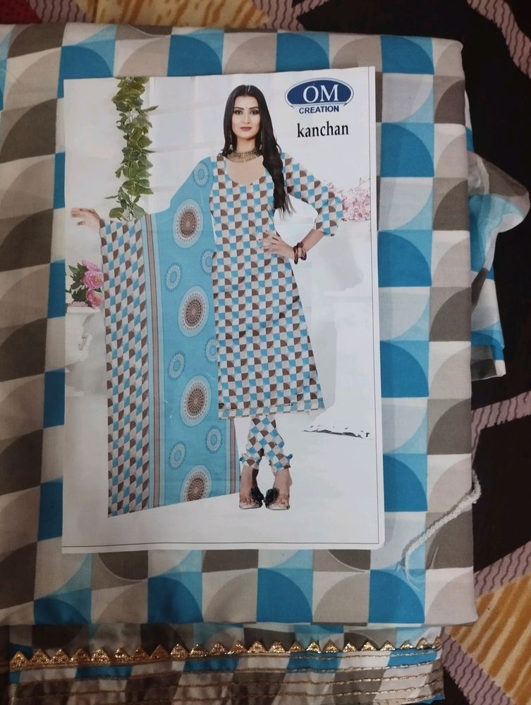 All Over Printed Suit With Duptta