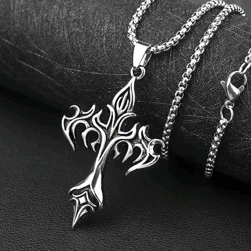Gothic Cross Necklace for Men/Women