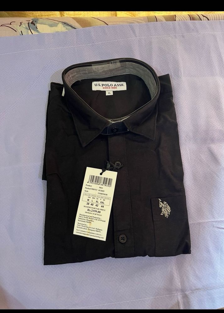 U.S. Polo Assn. Men's Black Shirt