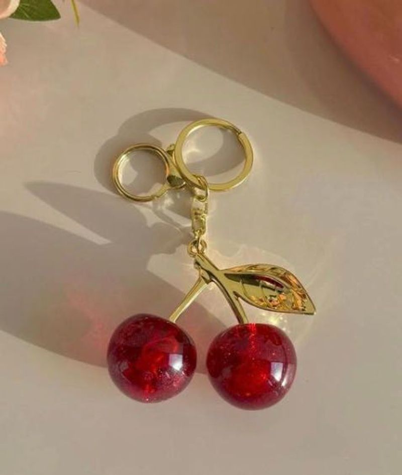 Cute Cherry Keychain