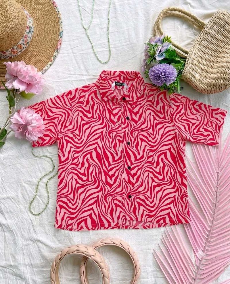 Vibrant Pink Zebra Print coord set