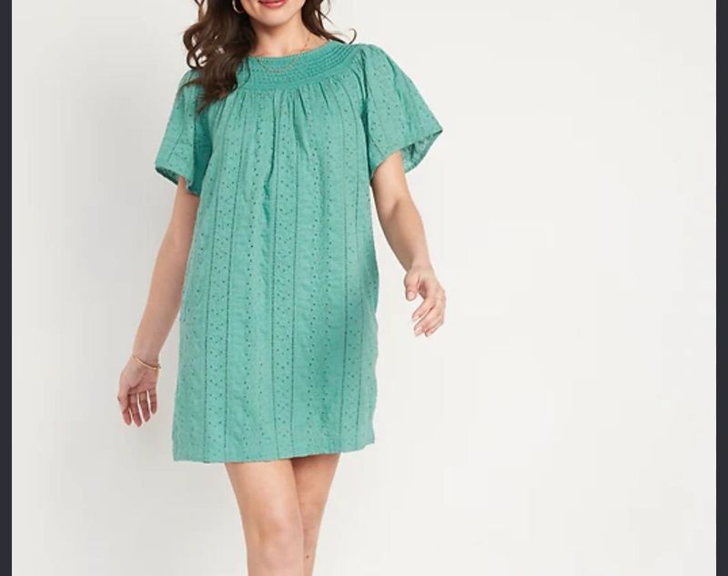 sage green navy midi dress👗