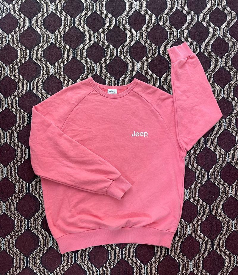 Jeep Adventure Guaranteed Vintage Pink Raglan Crew