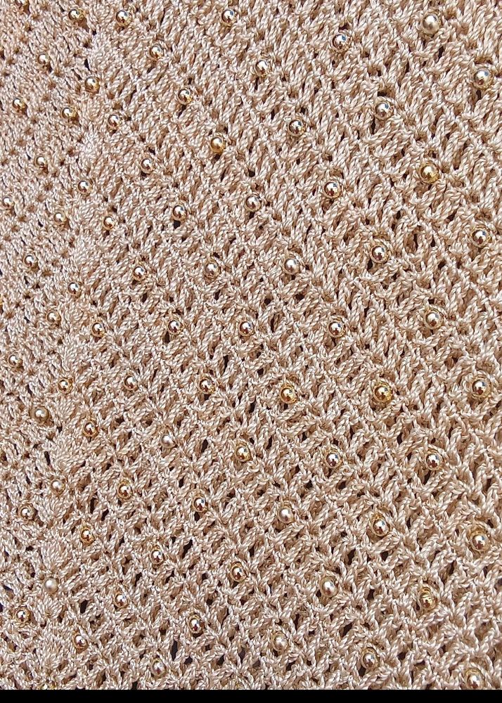 Nude Colour Pearl Top