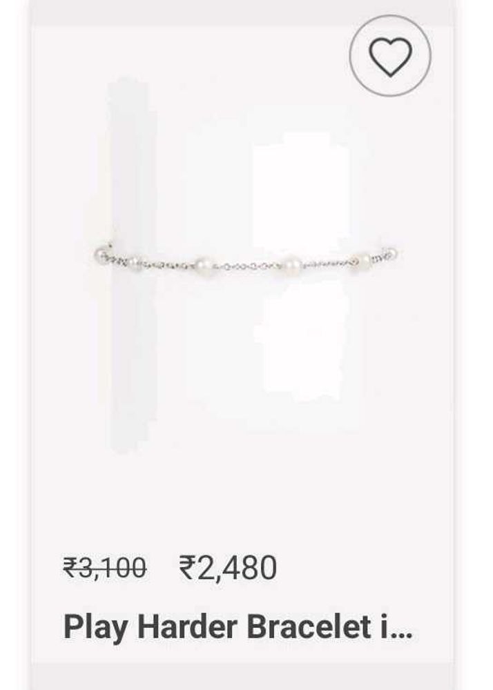 Elegant Pearl Chain Bracelet 925 silver
