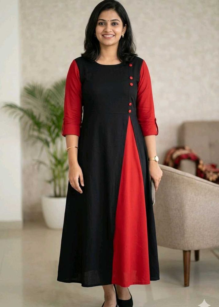 Stylish Black &amp; Red Kurta