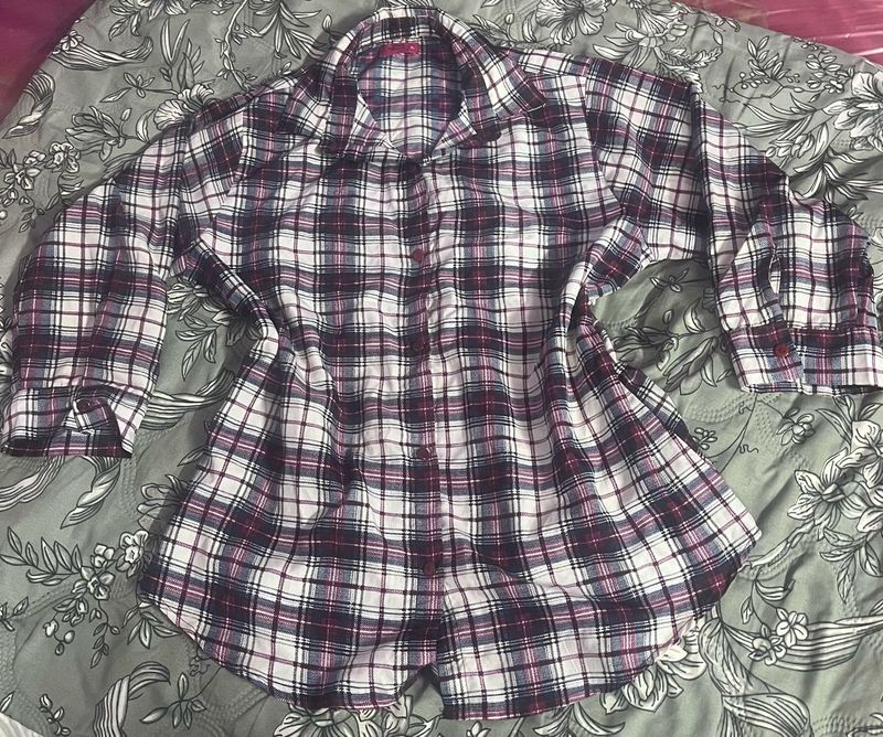 Cozy Plaid Button-Up Shirt