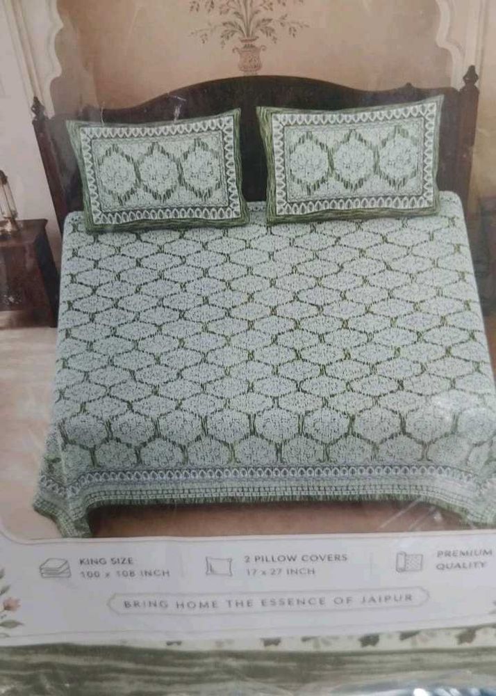 King Size Bedsheet Set with Pillow Covers