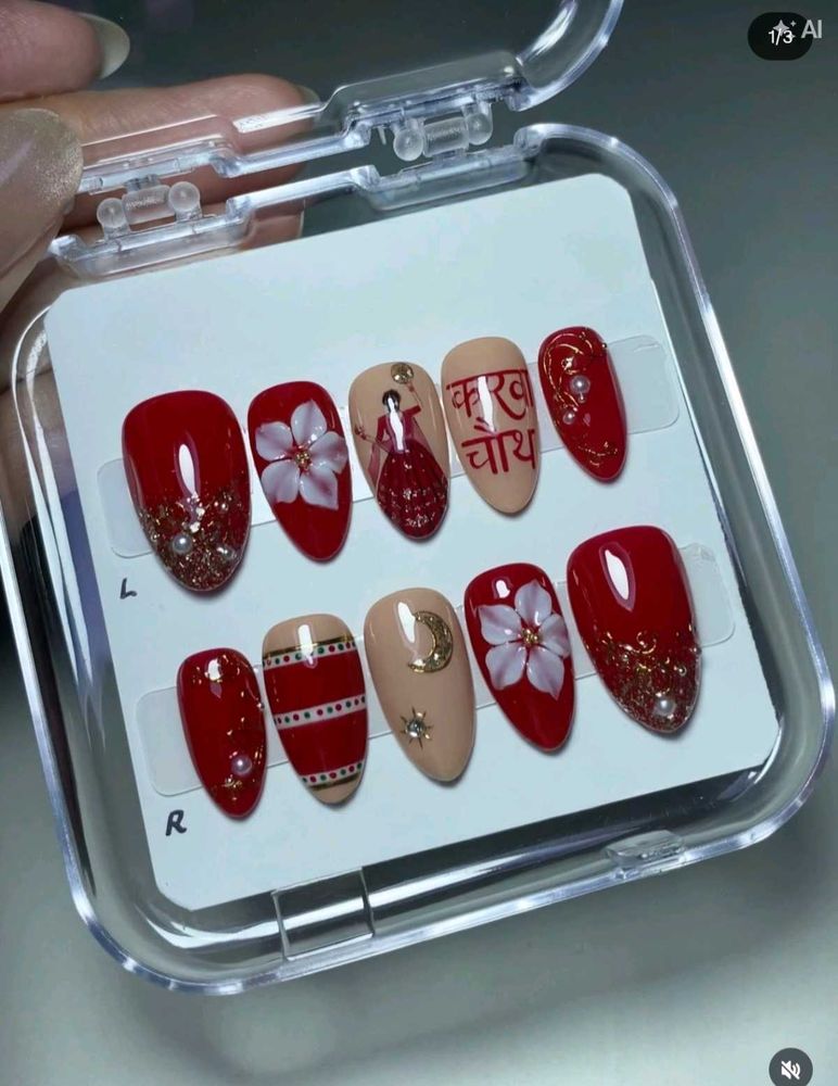 Karwa Chauth Press-On Nails