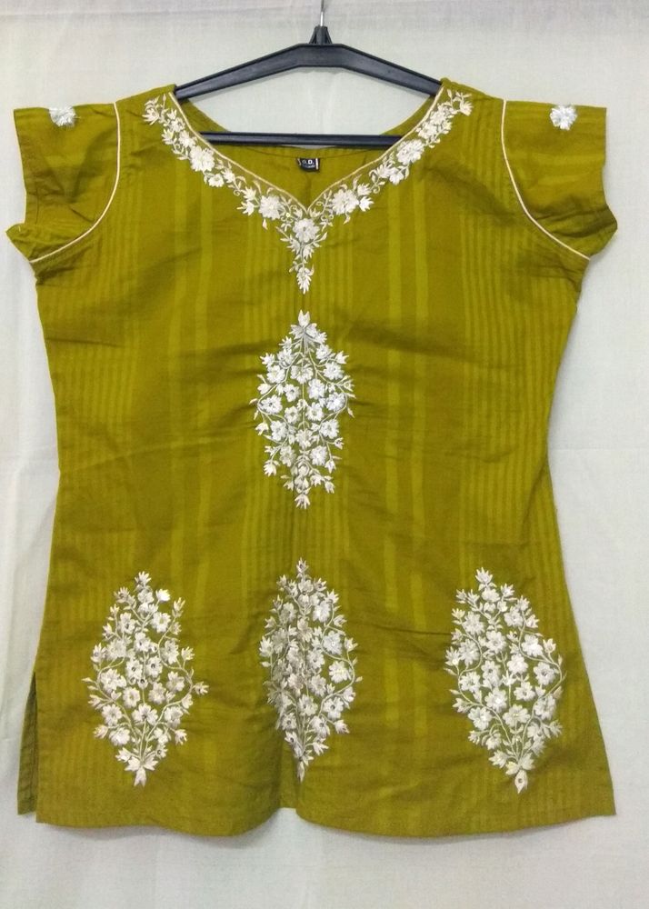 Cotton Top With Embroidery Work