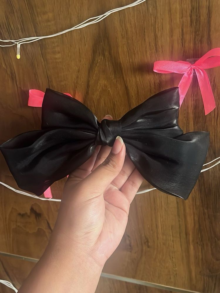 Cute Black Bow Hair Clip