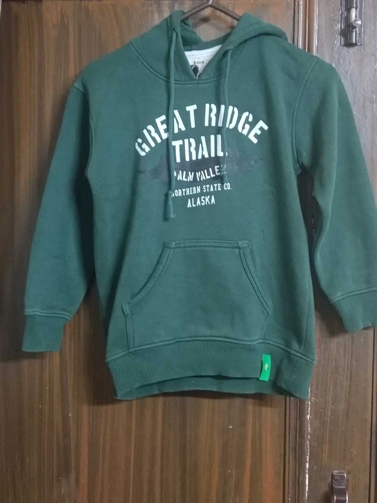 Green Graphic Hoodie