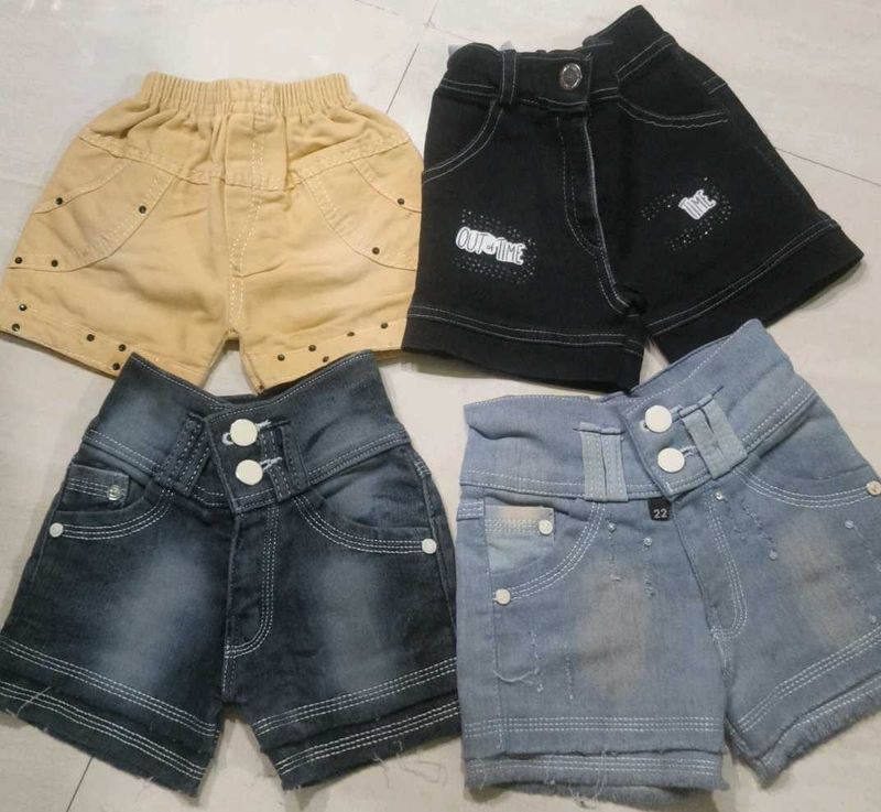 Cute Girls' hot pants set of 4