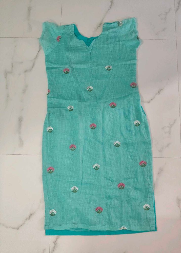 cotton kurti embroidery women