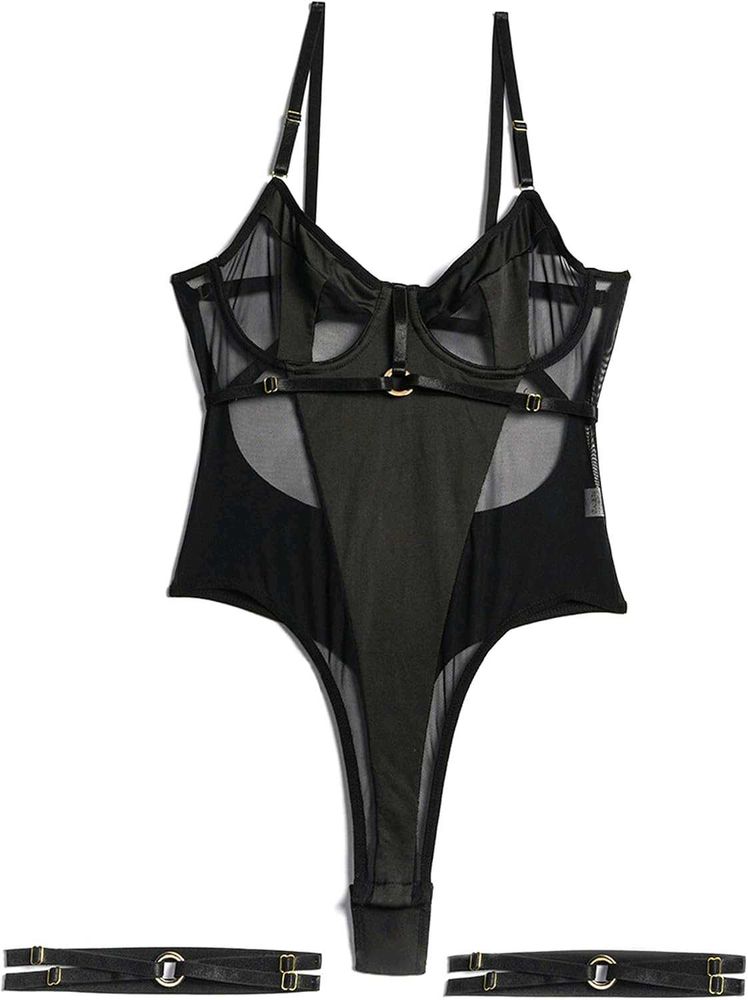 Sheer Black Bodysuit