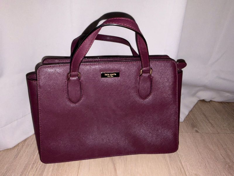 Kate Spade Burgundy Leather Satchel