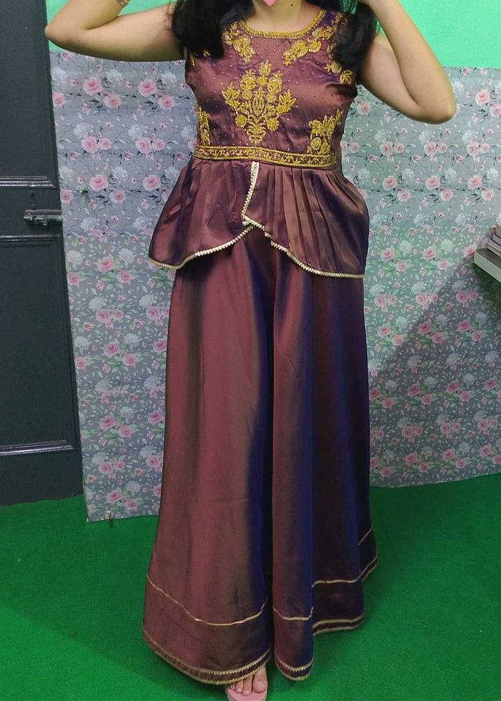 Elegent party wear peplum choli &amp; Skirt 🌸