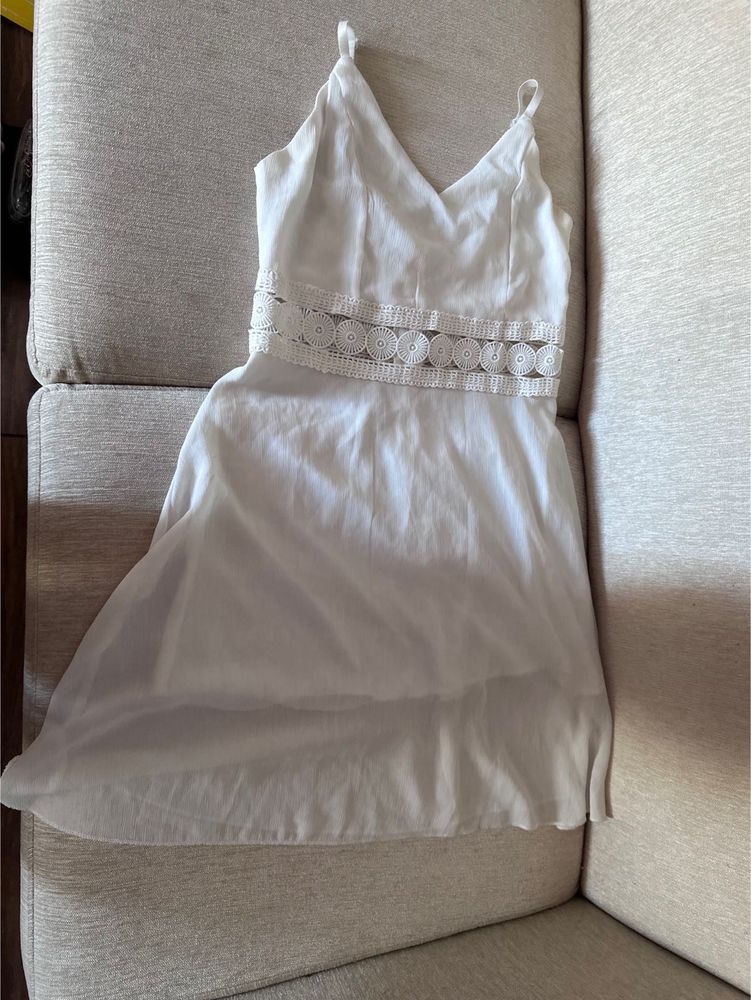 White Flared Dress