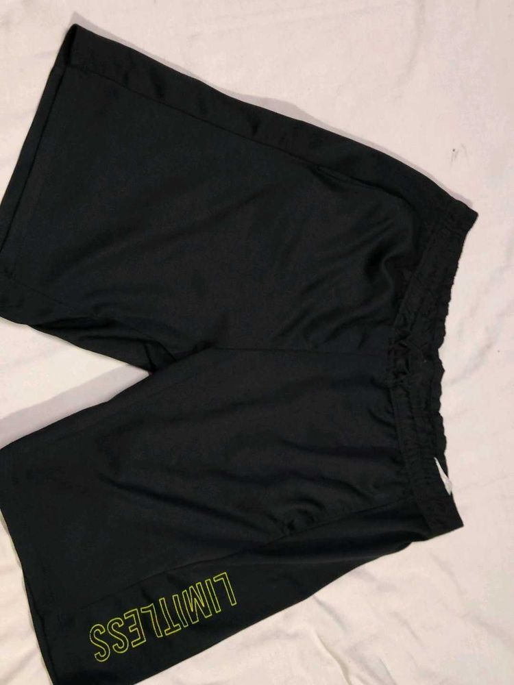 Men's Black Athletic Shorts "Limitless"