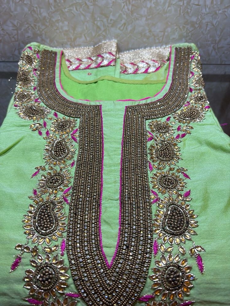 kurta lime green