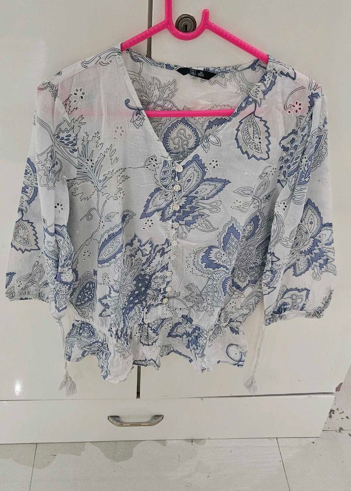 Floral Print Off Shoulder Top