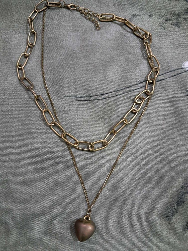 Copper Layered Heart Necklace
