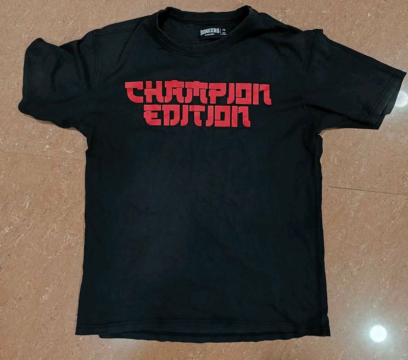 Champion Edition Black T-shirt