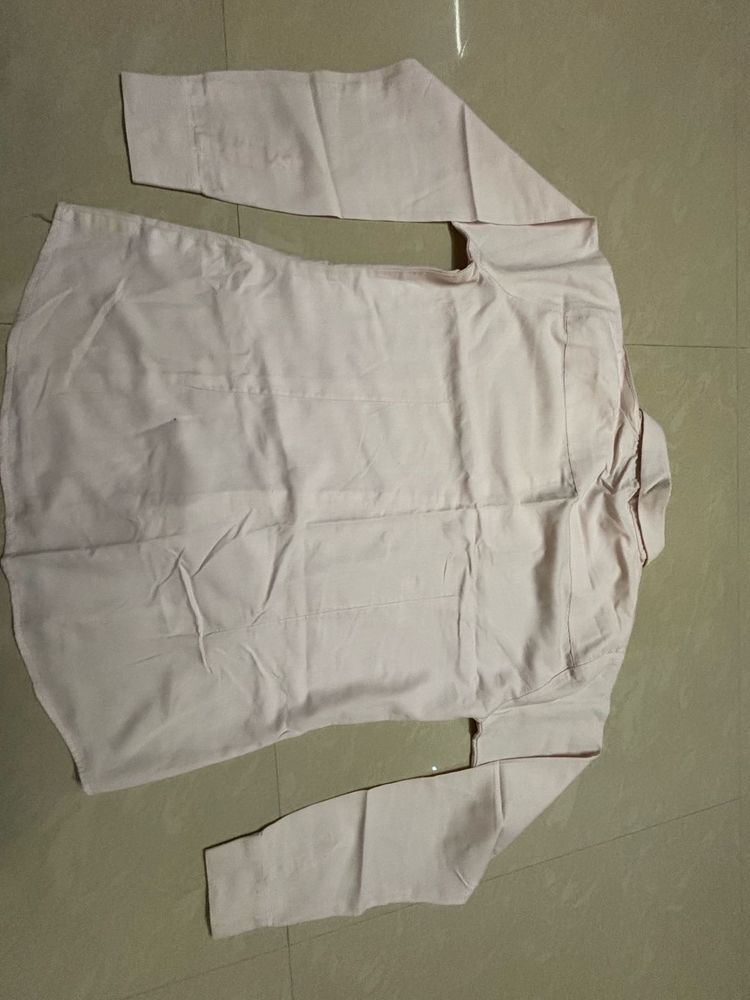Scale Soft Pink Button-Down Office Shirt