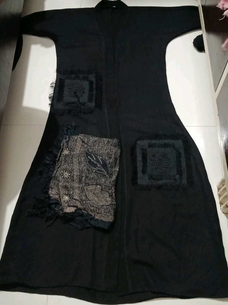 Elegant Black Ethnic abaya
