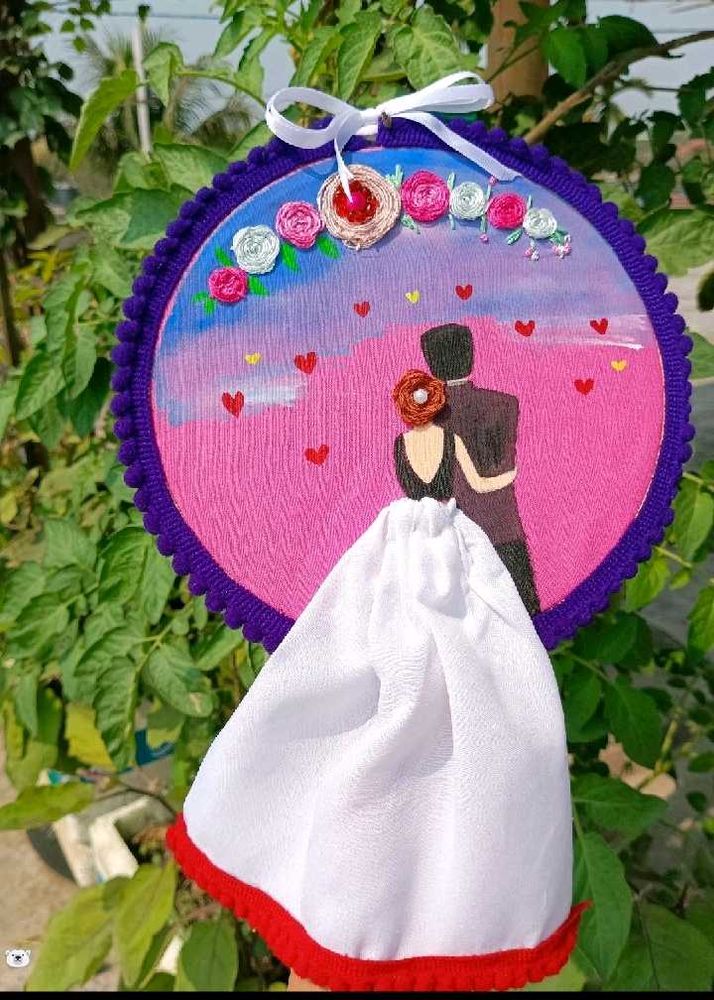Handmade Embroidered Hoop Art