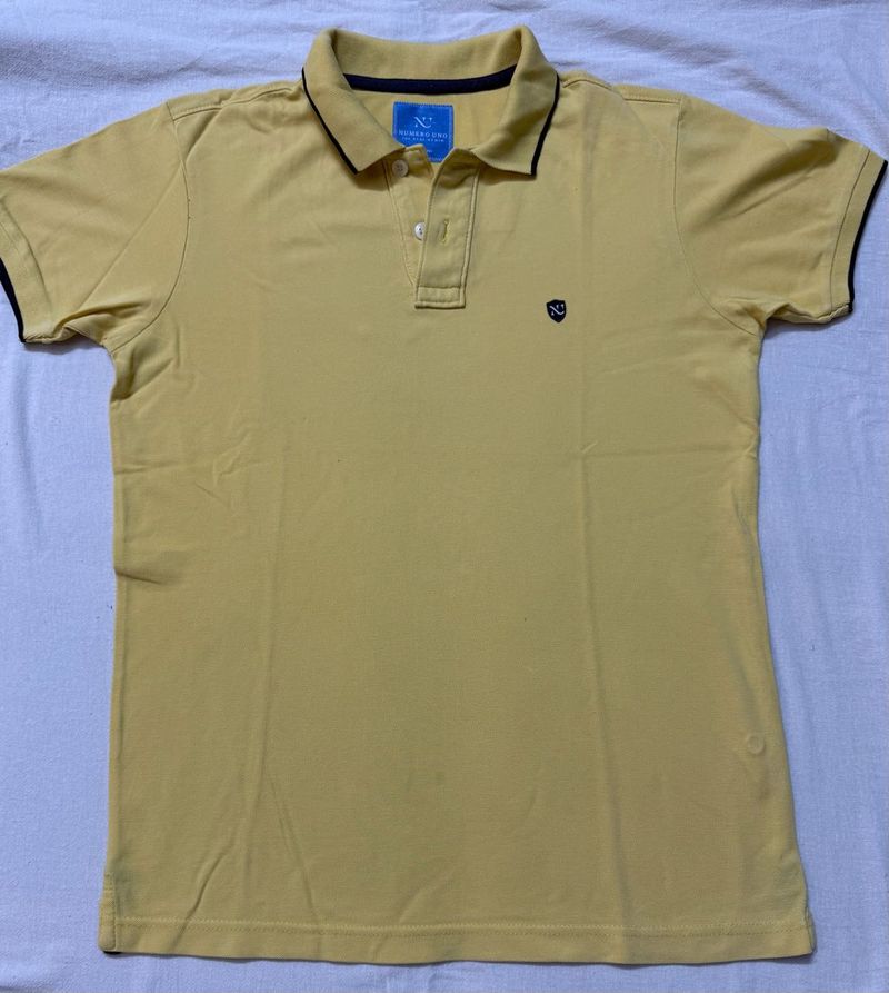 Men's Yellow Polo T-Shirt