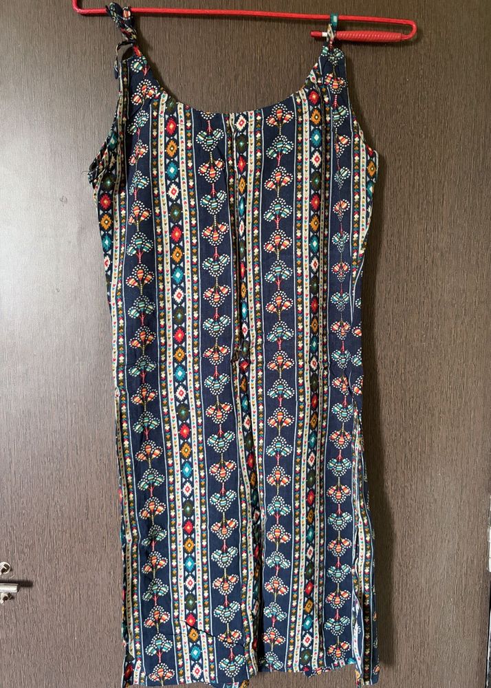 Boho Print Spaghetti Strap Dress