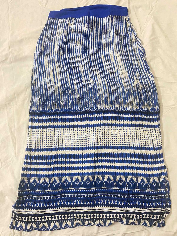 printed long boho skirt