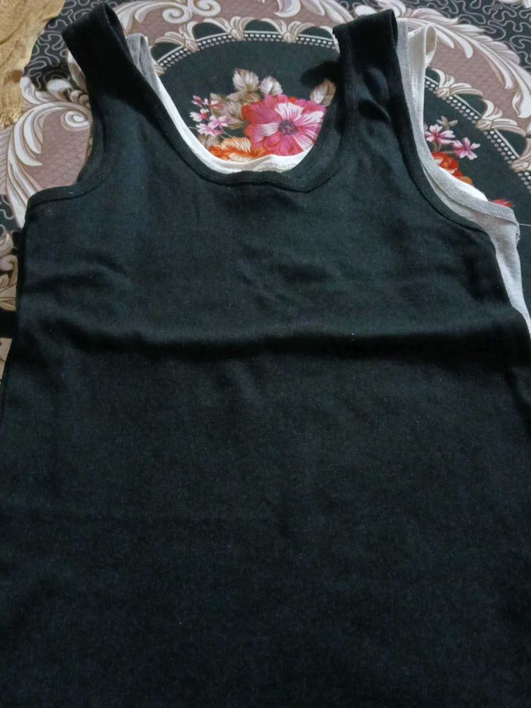 Comfortable Black Tank Top set for 3