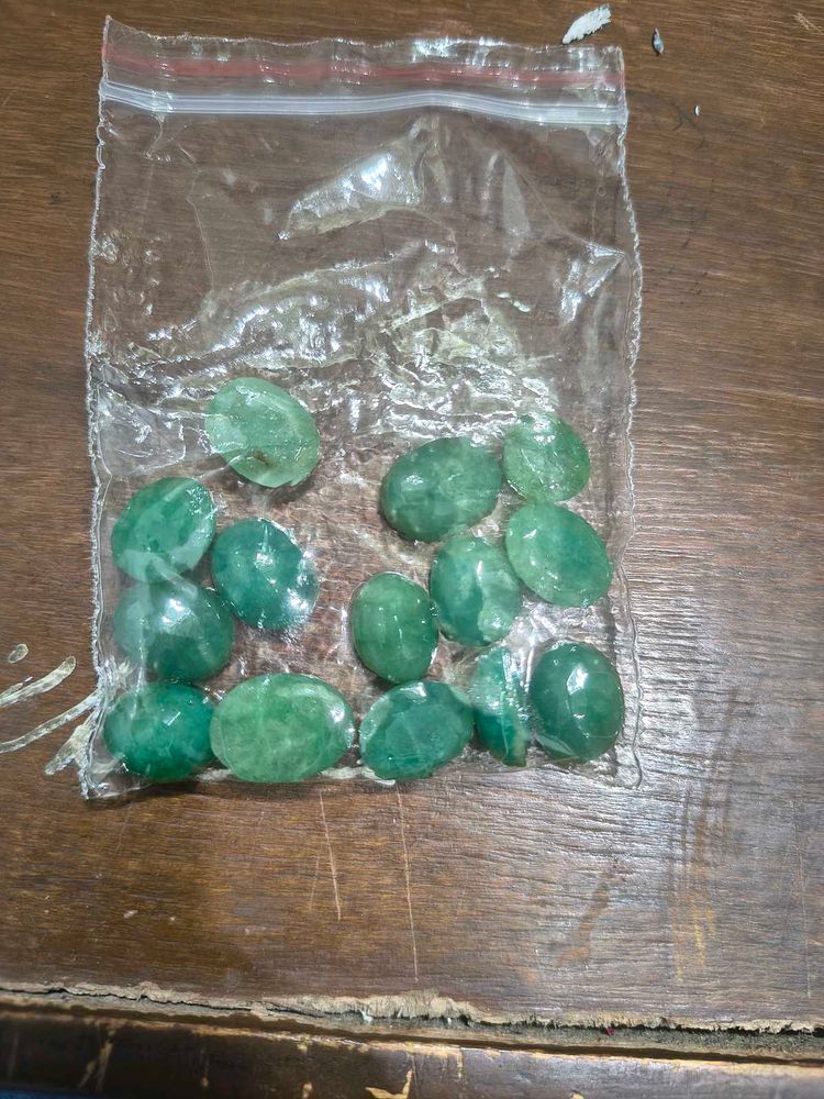 Lot of 13 Green Gemstones