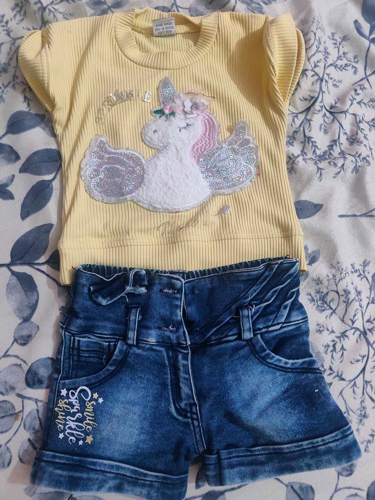 combos yellow 🟡 🟡 dress for baby girl