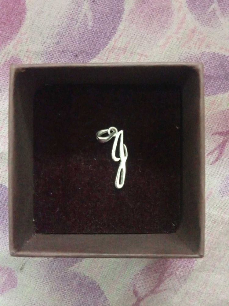 sterling Silver 'g' Initial Pendant