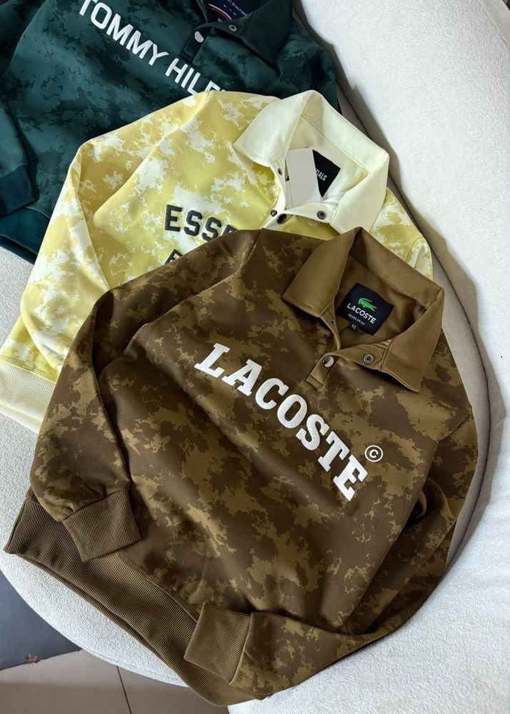 Lacoste Camo Print Polo Sweatshirt