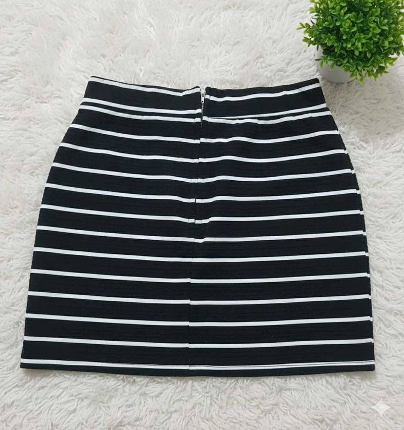 Striped Mini Skirt